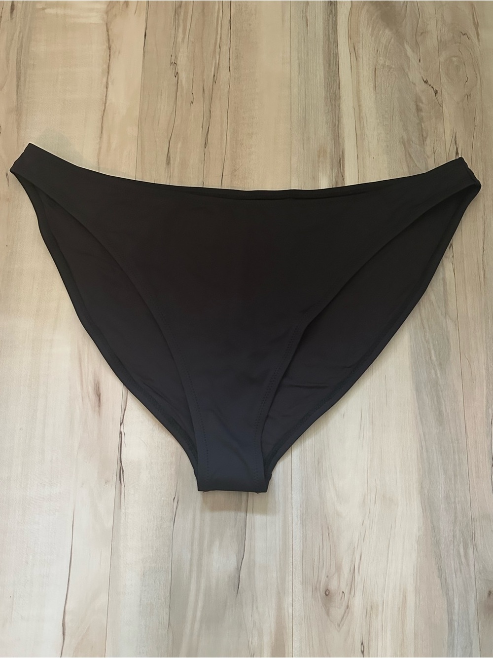 SKIMS SWIM Black High-Rise Bikini Bottom